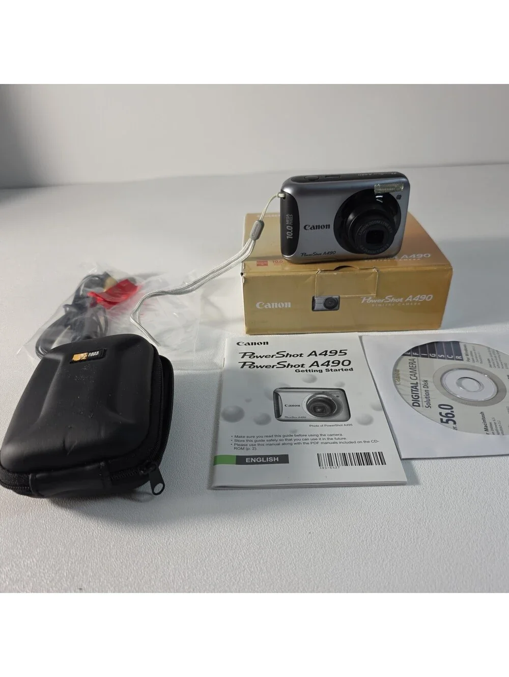 Canon PowerShot A490 10.0MP Digital Camera Silver 2.5
